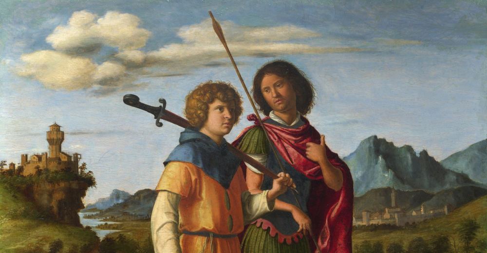 Gemälde David und Jonathan