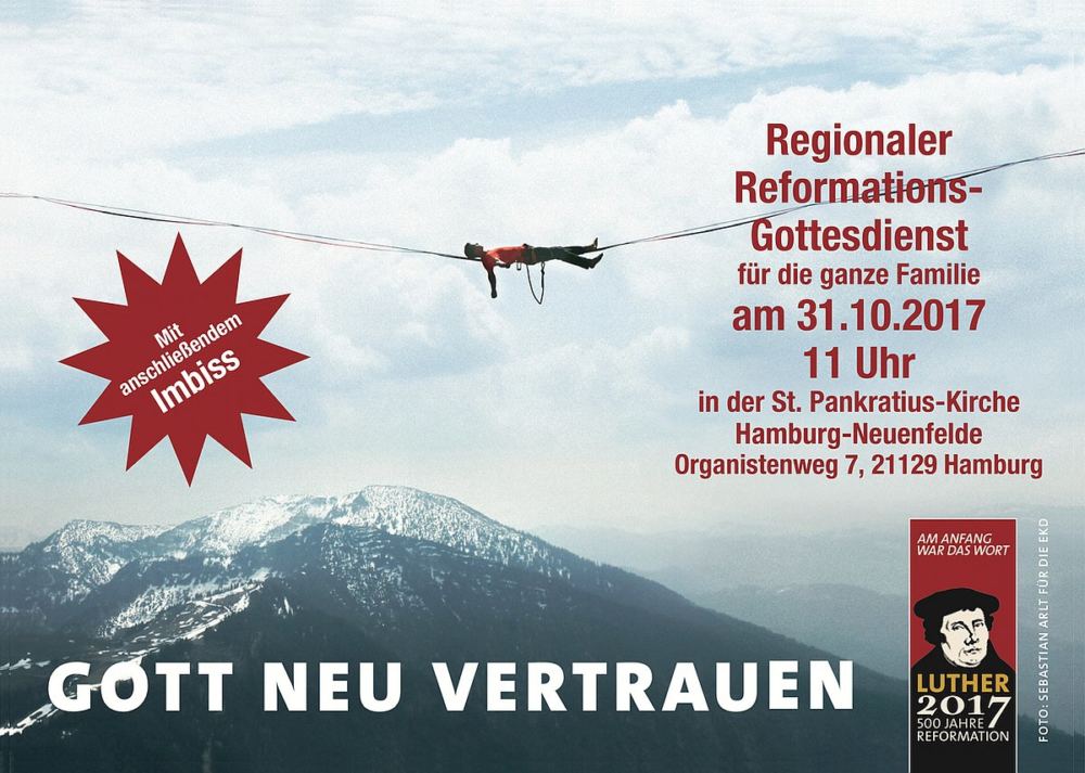 Plakat zum Reformationsgottesdienst
